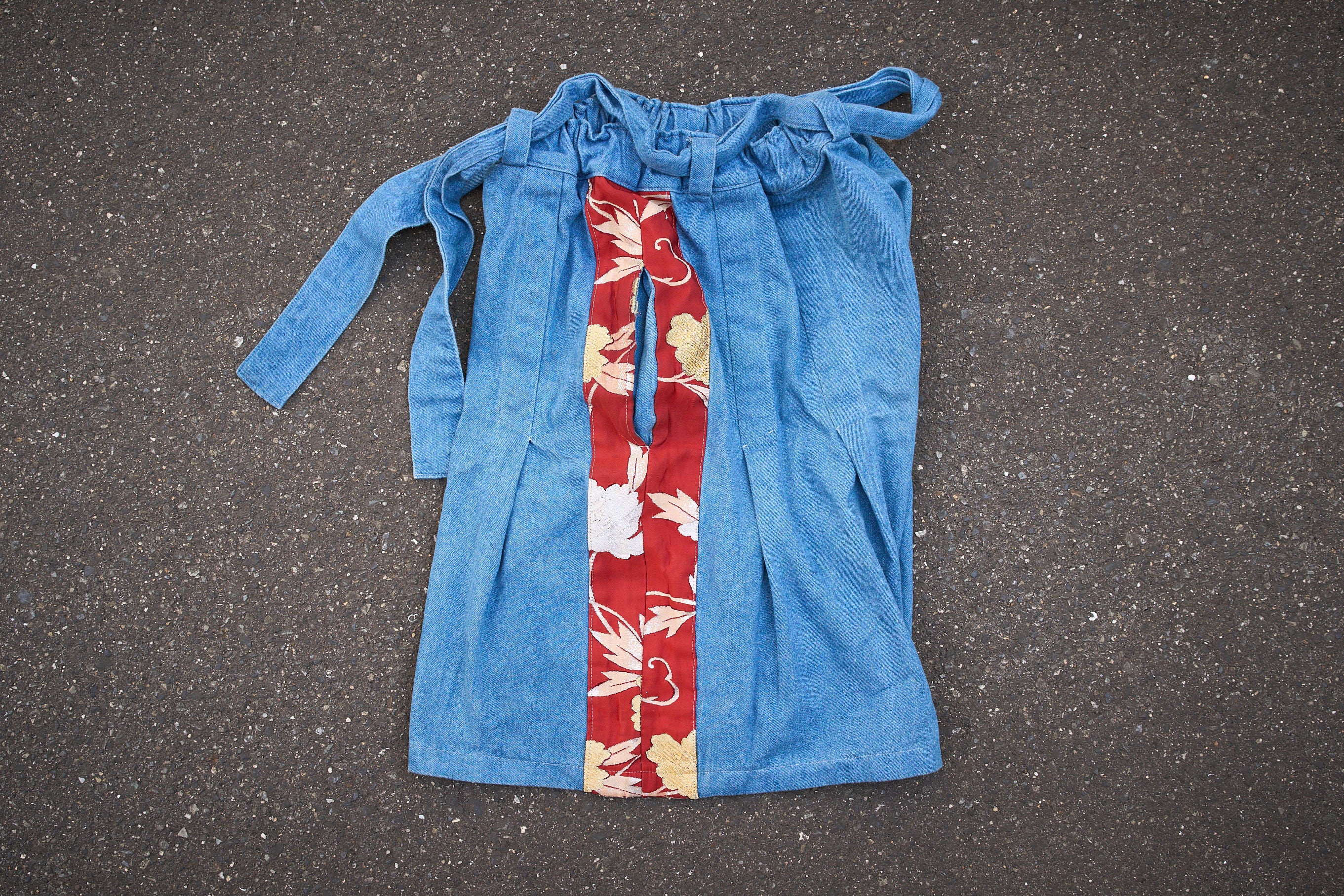 DENIM HAKAMA SHORTS