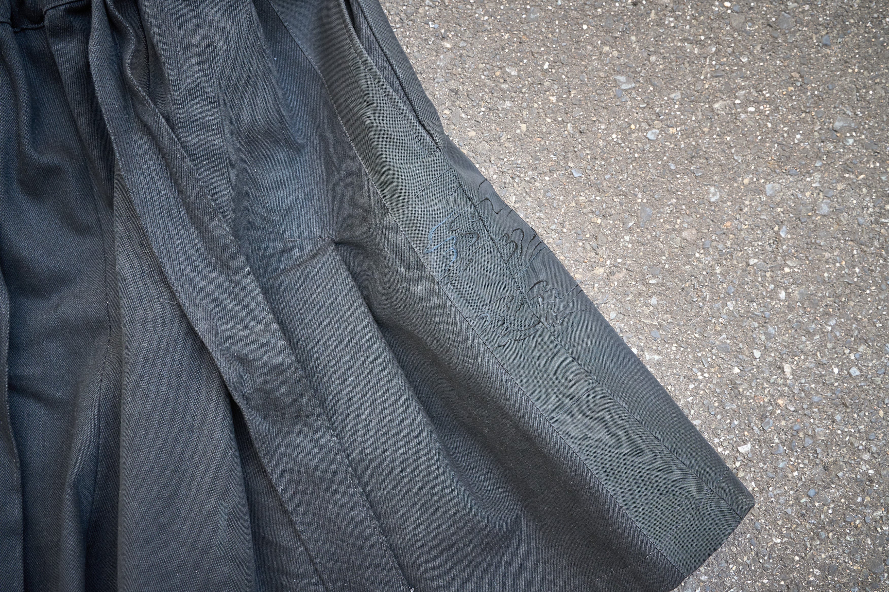HEAVY DENIM HAKAMA SHORTS