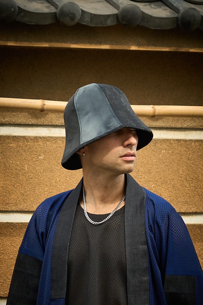 LEATHER HANYA TULIP HAT